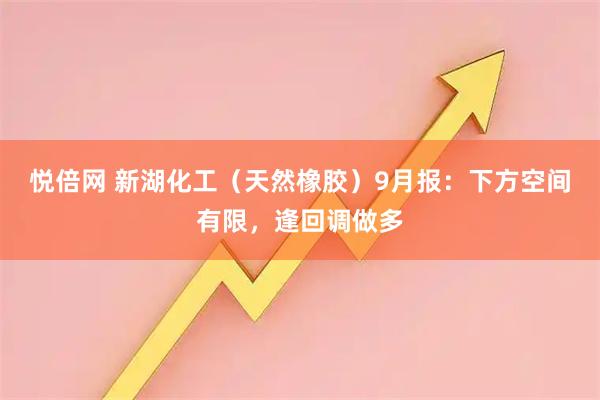 悦倍网 新湖化工（天然橡胶）9月报：下方空间有限，逢回调做多