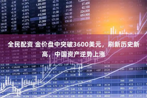 全民配资 金价盘中突破3600美元，刷新历史新高，中国资产逆势上涨