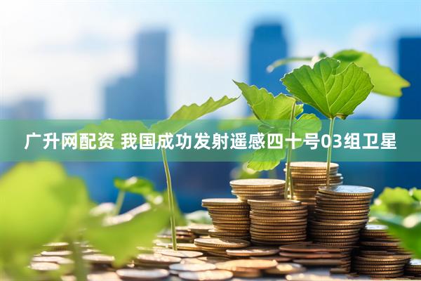 广升网配资 我国成功发射遥感四十号03组卫星