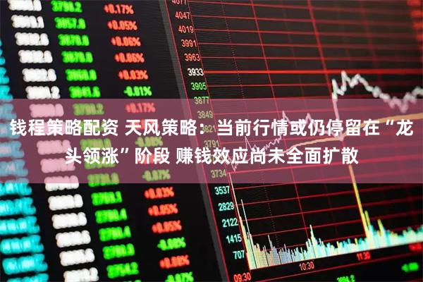 钱程策略配资 天风策略：当前行情或仍停留在“龙头领涨”阶段 赚钱效应尚未全面扩散