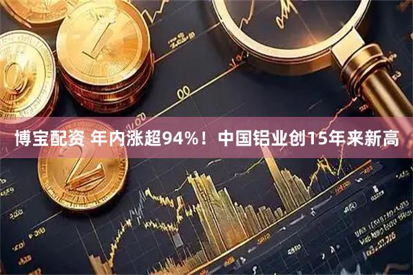 博宝配资 年内涨超94%！中国铝业创15年来新高