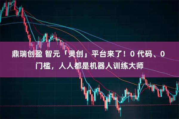 鼎瑞创盈 智元「灵创」平台来了！0 代码、0 门槛，人人都是机器人训练大师